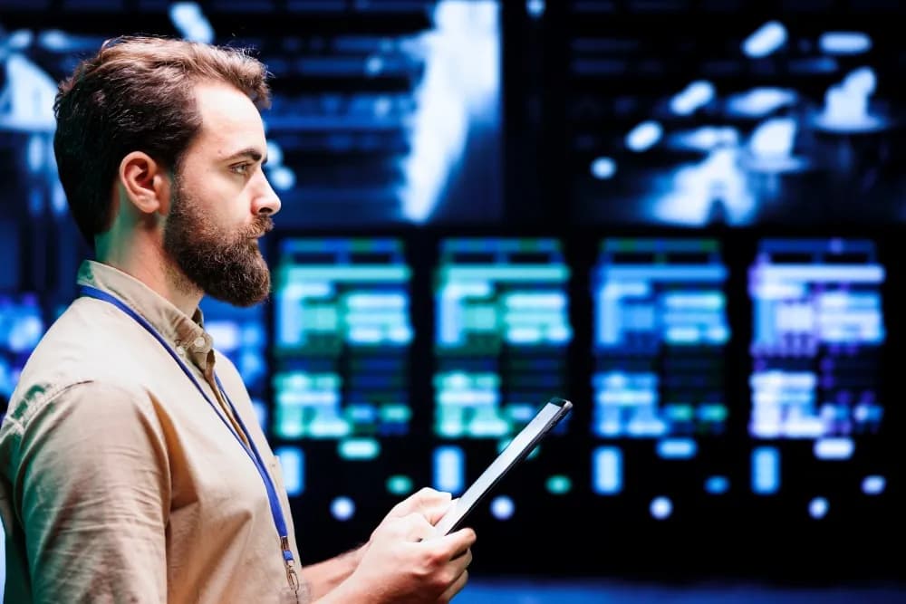 Server room for performance testing context